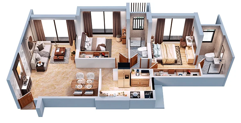 NL Park View 3D Floor Plan