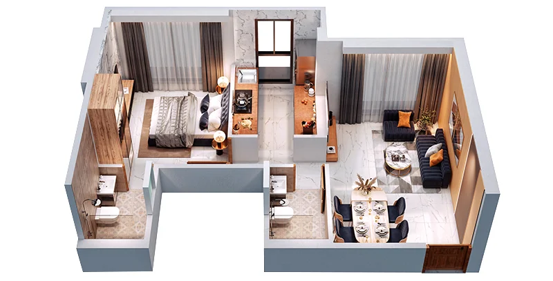 NL Park View 3D Floor Plan